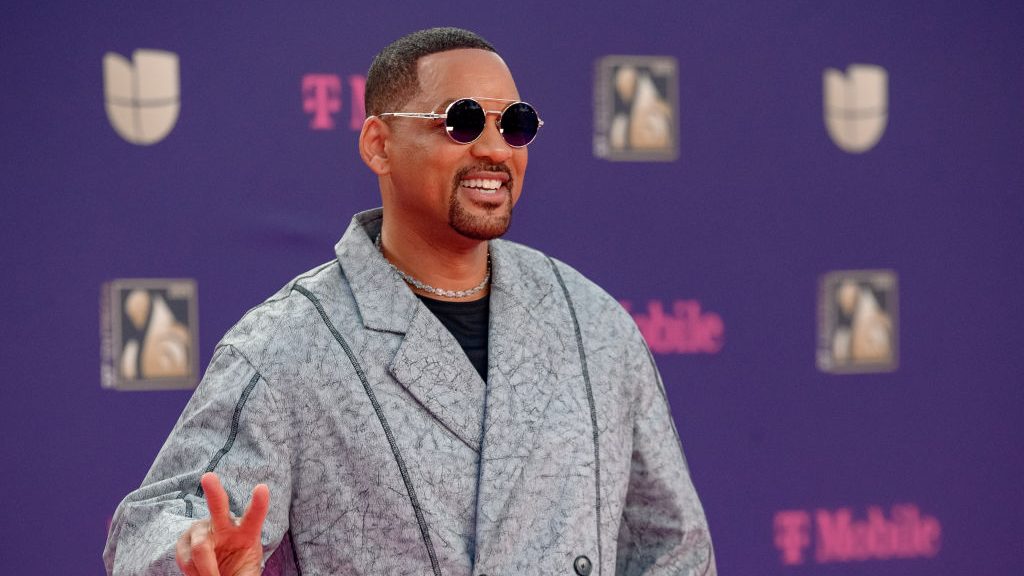 Will Smith attends the red carpet during Univision's 37th Premio Lo Nuestro Awards at Kaseya Center on February 20, 2025 in Miami